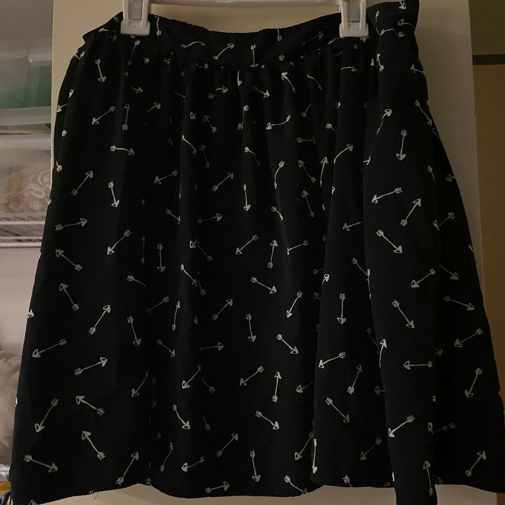 Black Skirt with Arrows
